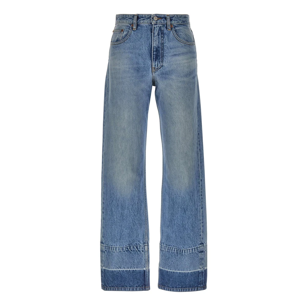 Mm6 Maison Margiela , Straight Fit Jeans, Female, Blue, W26, Straight Jeans