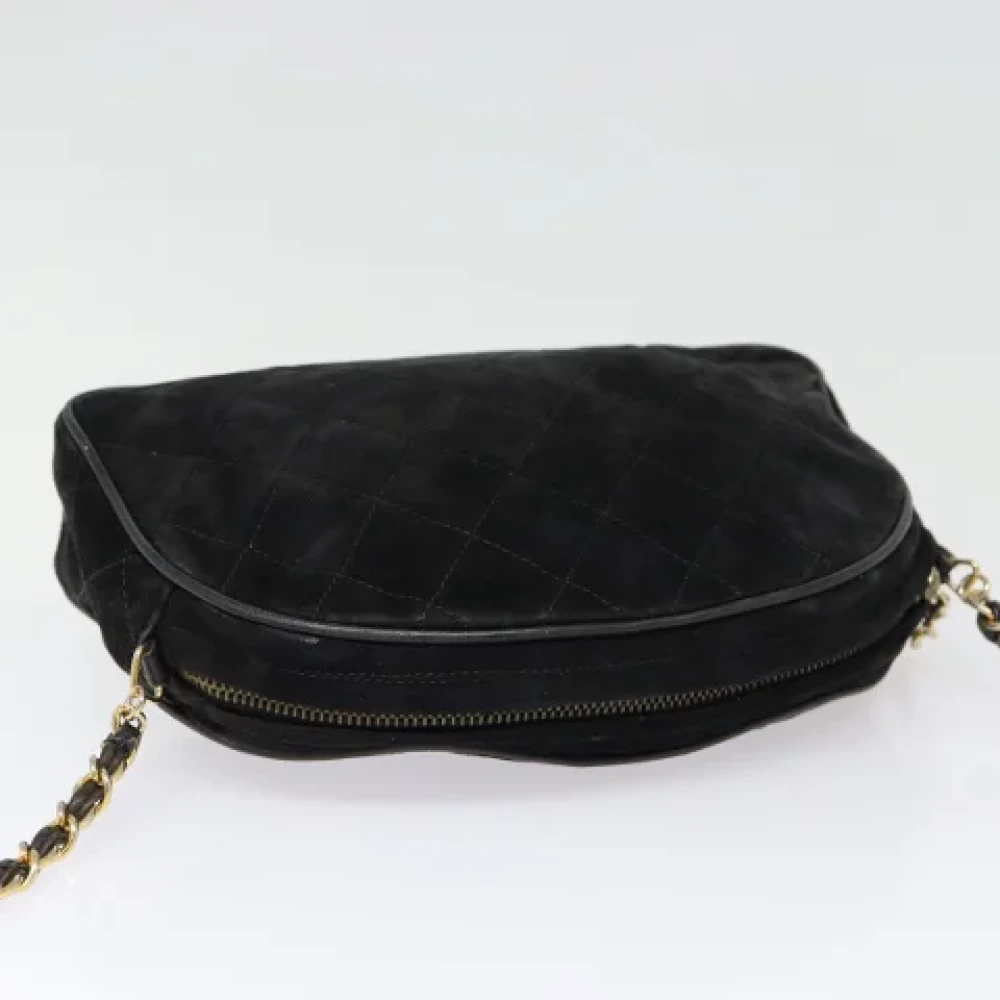 Chanel Vintage Pre-owned Suede chanel-bags Black Dames