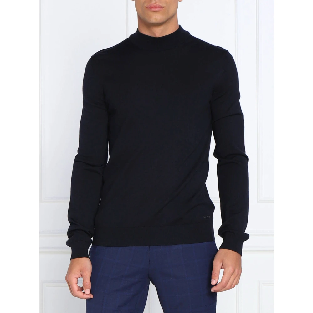 Hugo Boss Blauwe Sweater San Matteo Clean Blue Heren