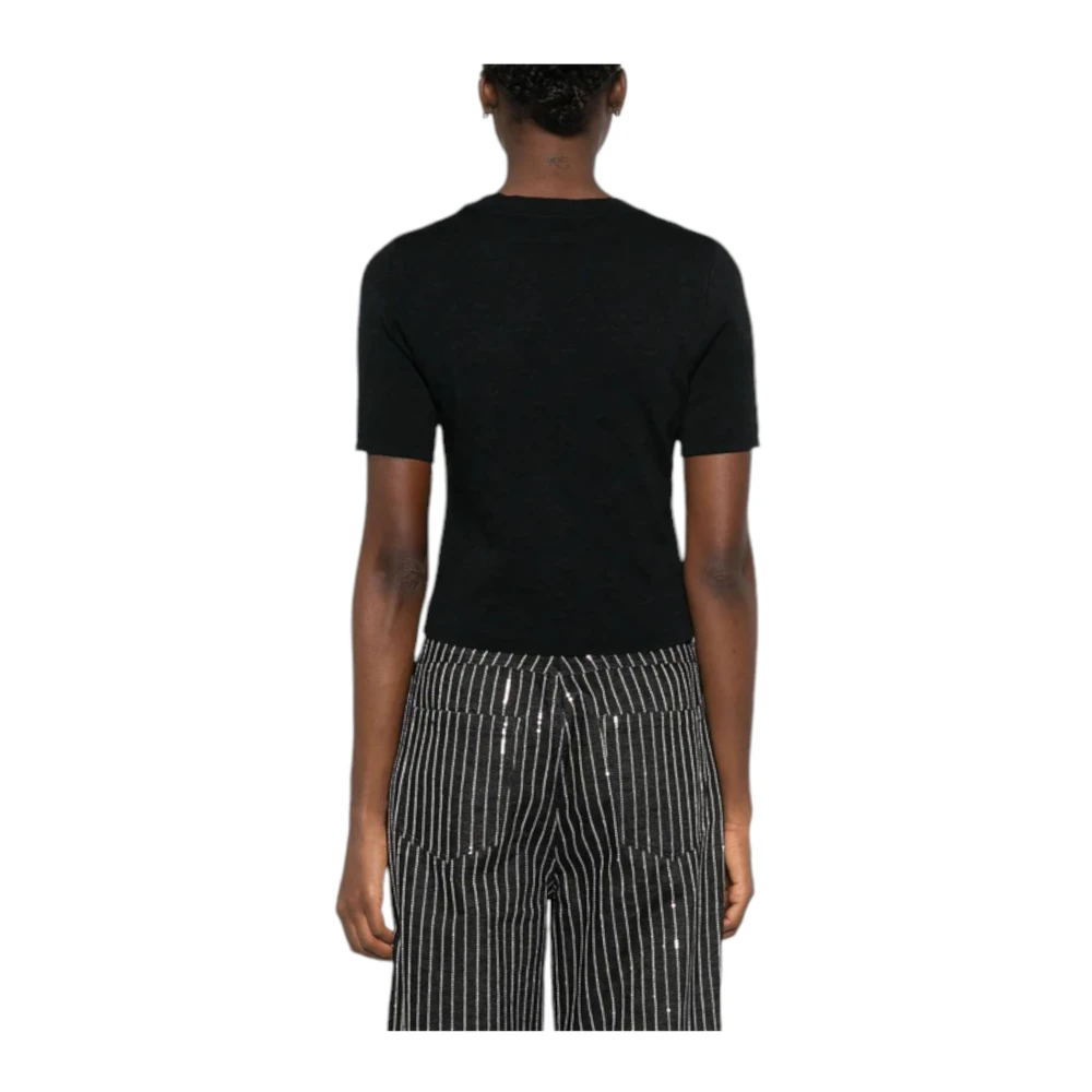 pinko Ronde Hals Top Black Dames