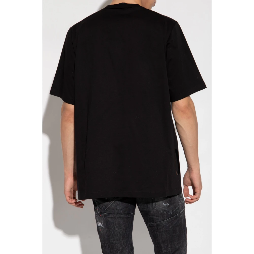 Dsquared2 Zwarte Logo T-Shirt Upgrade Ss22 Black Heren