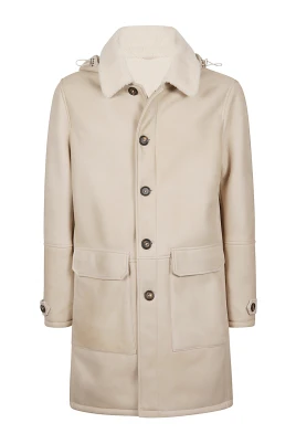 Beige Ullkappa