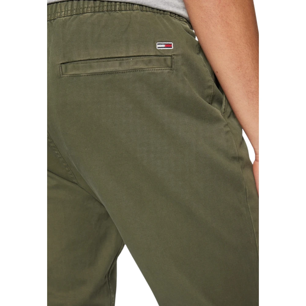 Tommy Jeans Comfortabele Herenbroek Lente Zomer Collectie Green Heren