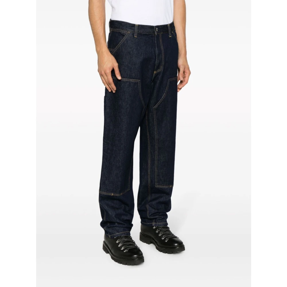 Carhartt WIP Dubbele Knie Werkbroek Blue Heren