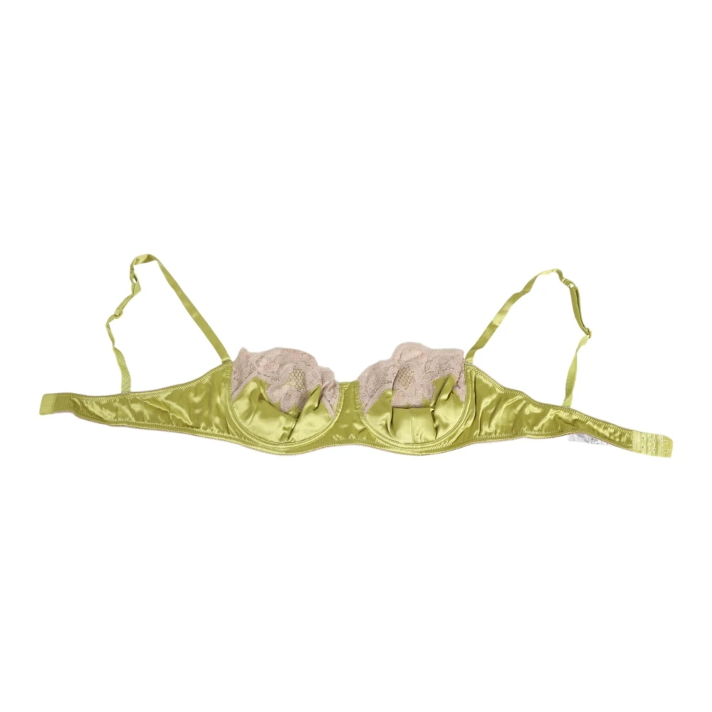 Dolce & Gabbana Women's Green Padded Balconette Bra - Bras - L - Underwear