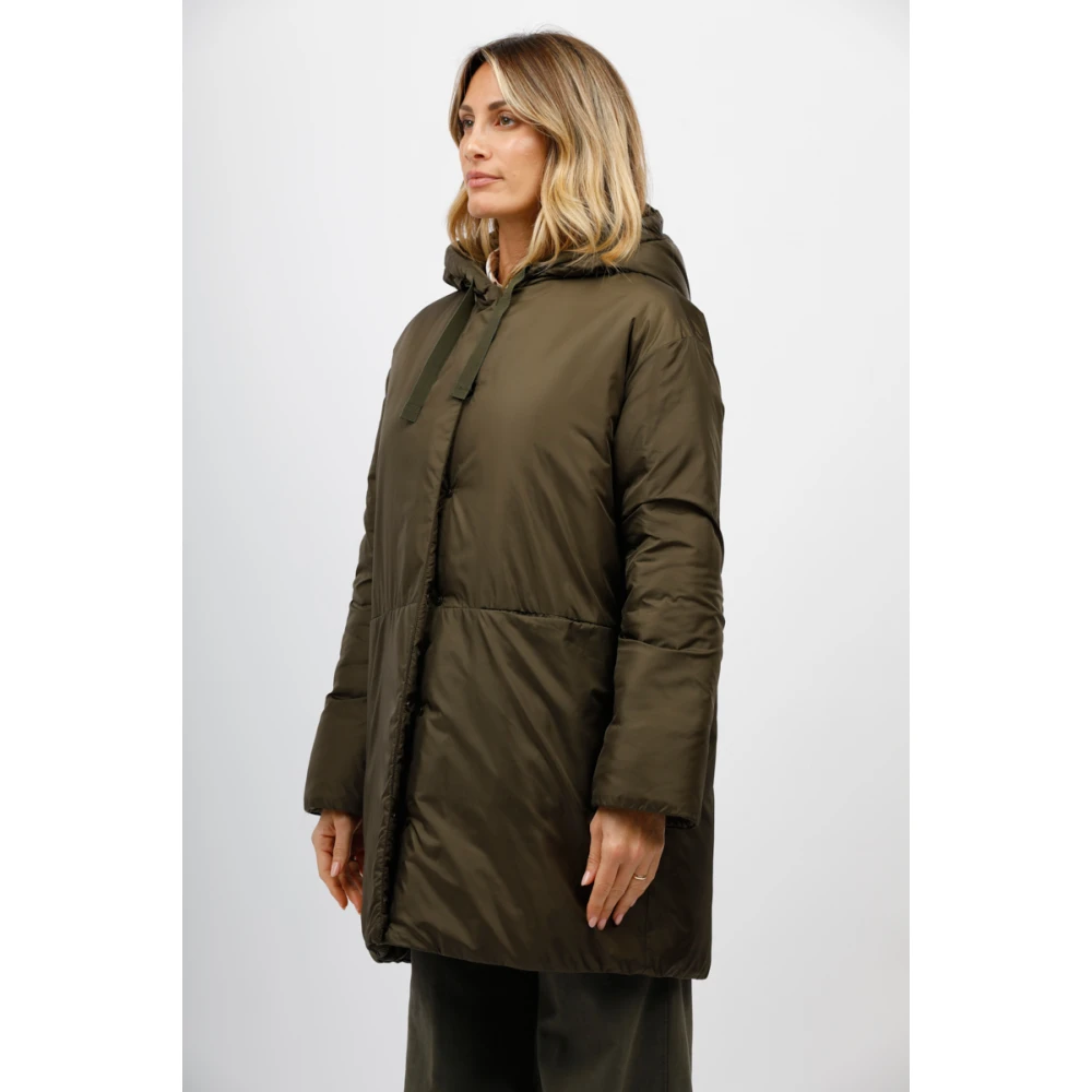 Aspesi Stijlvolle jas met automatische sluiting Green Dames