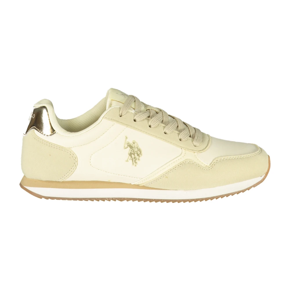 U.s. Polo Assn. Women's Beige Sports Shoe - Sneakers - 2 Uk - Shoes