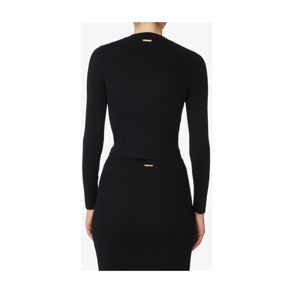 Michael Kors Geribde wollen trui Black Dames