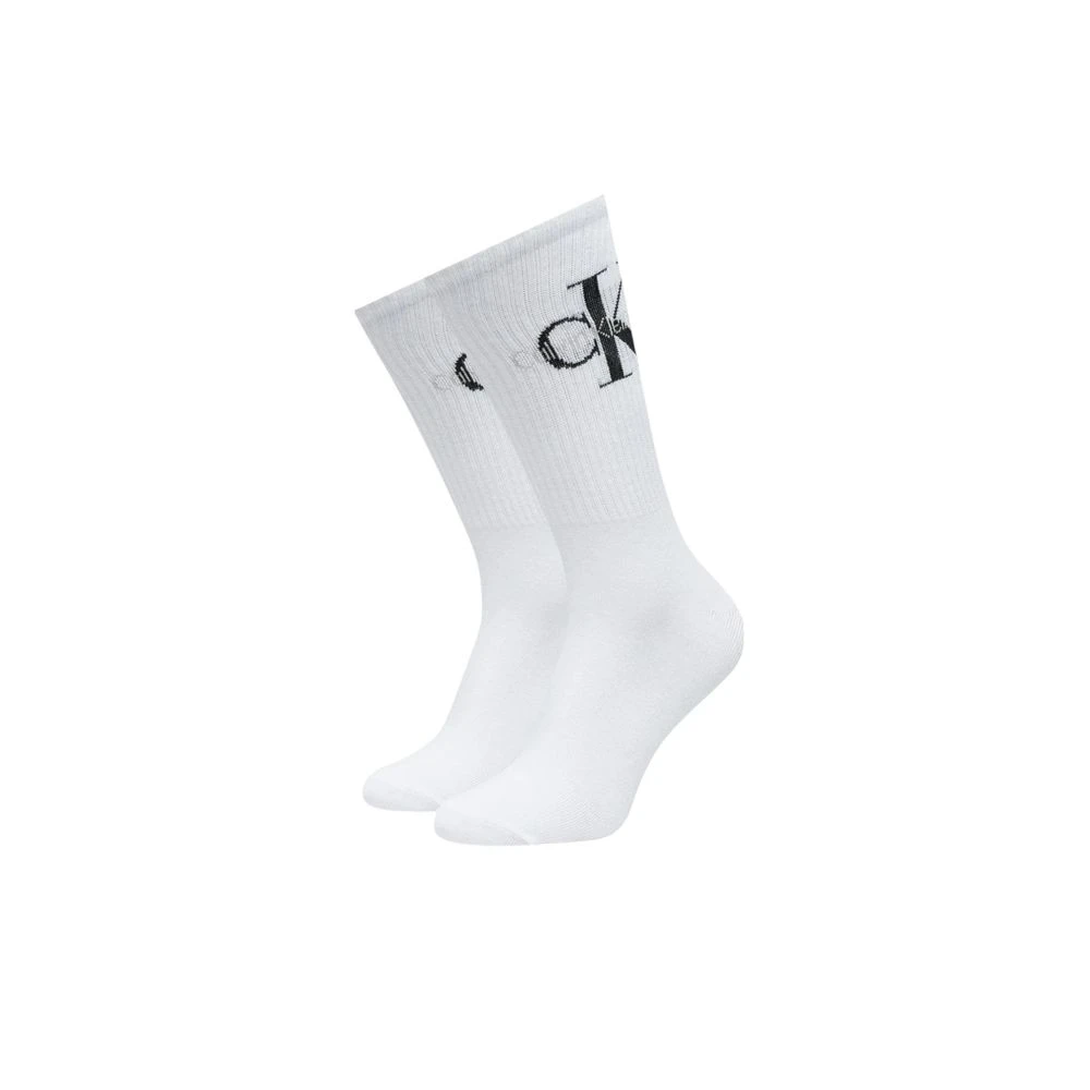 Calvin Klein Zwarte en witte katoenen damessokken Multicolor Dames