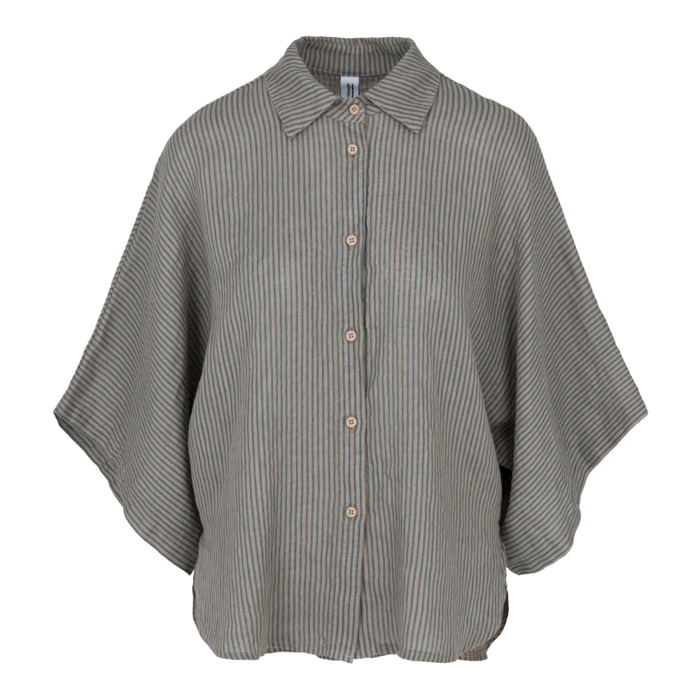Bomboogie Donna Marrone - Camicia In Lino Vestibilità Regular - Blouses & Shirts - L