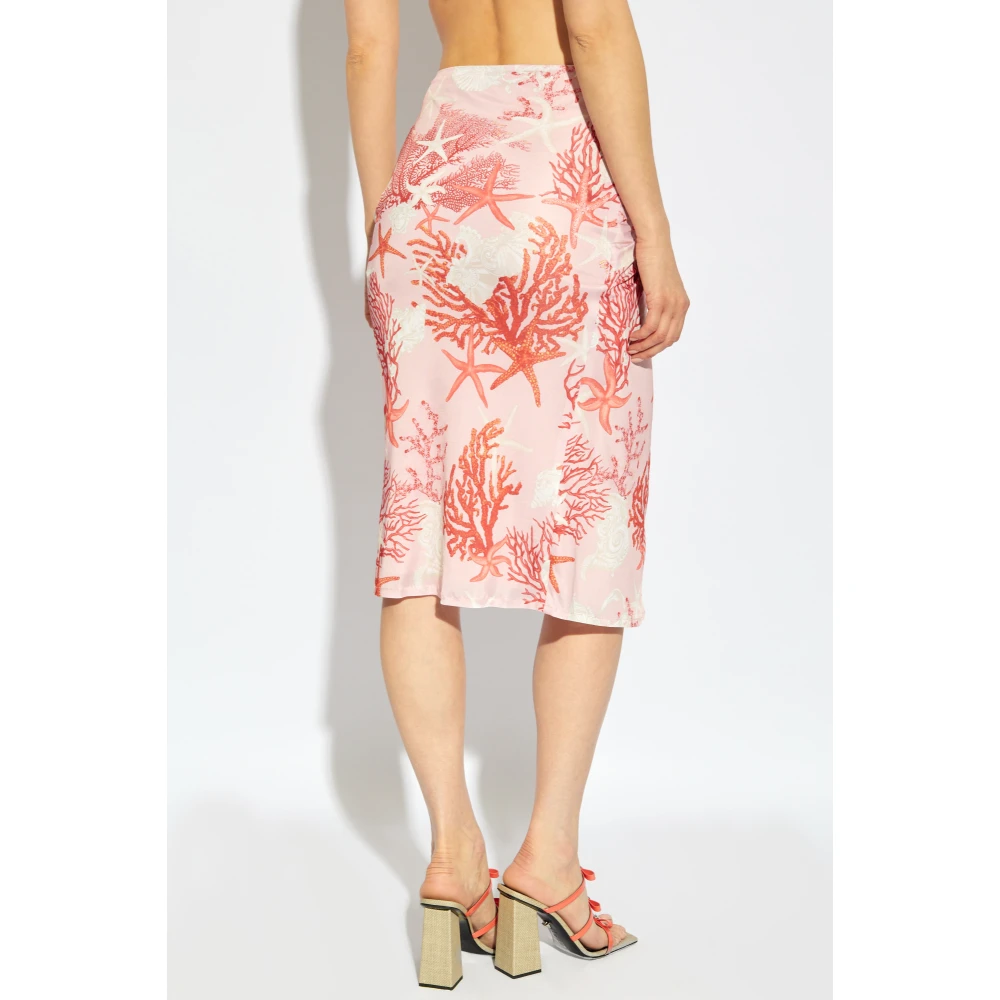 Versace Rok met Barocco Sea print Multicolor Dames