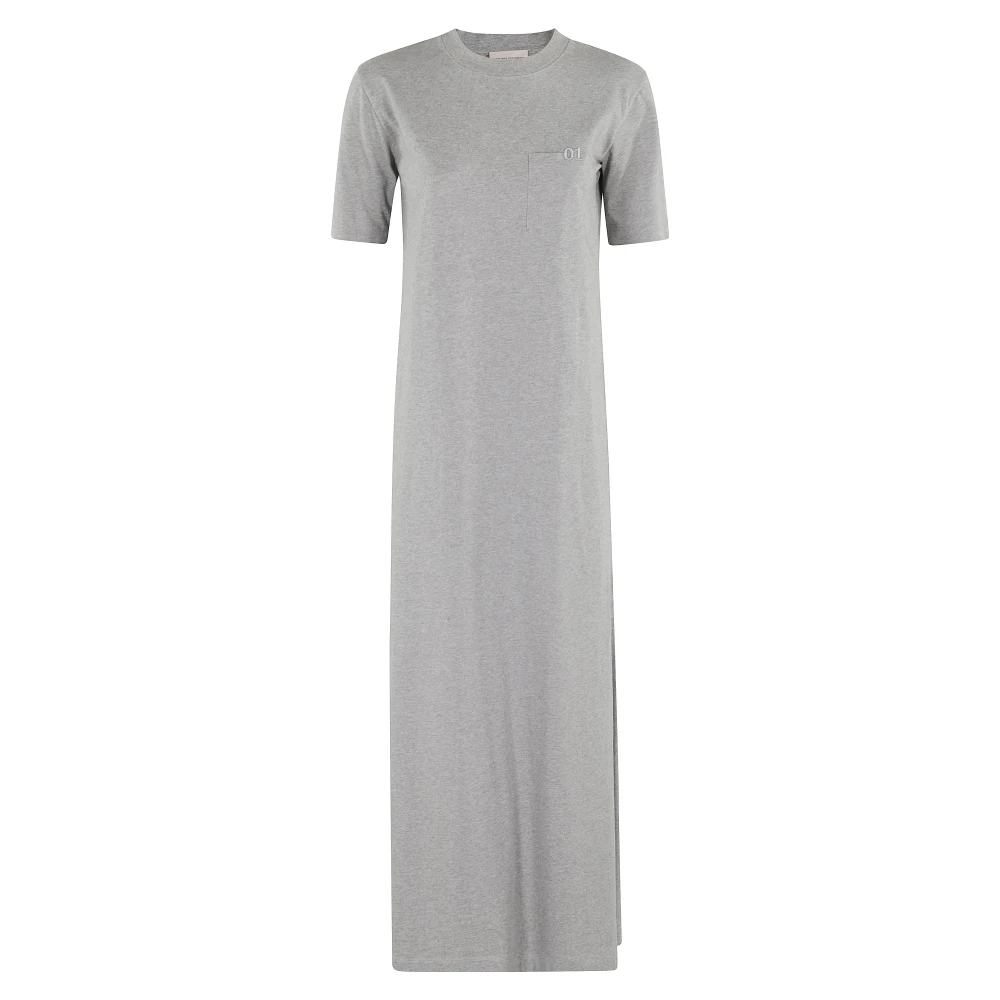 Semicouture Elegante Zwarte Jurk voor Vrouwen Gray Dames