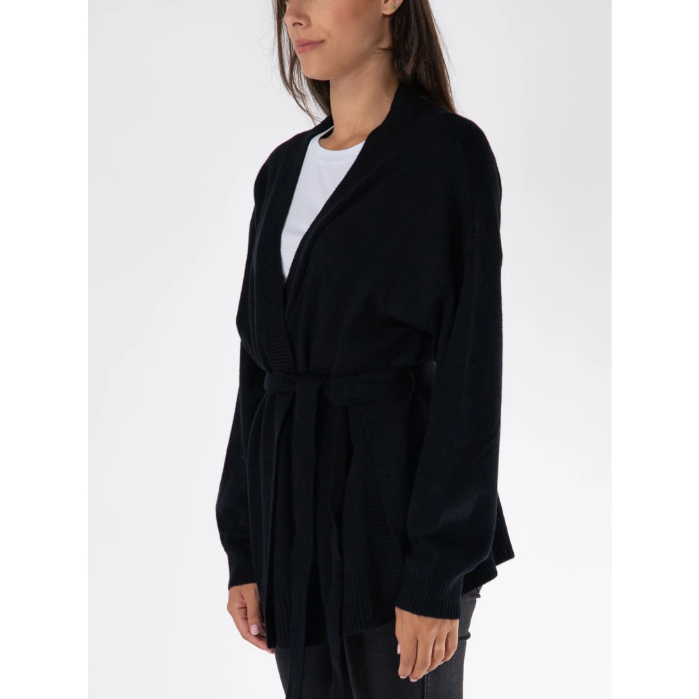 Guess Zwarte trui met riem Black Dames