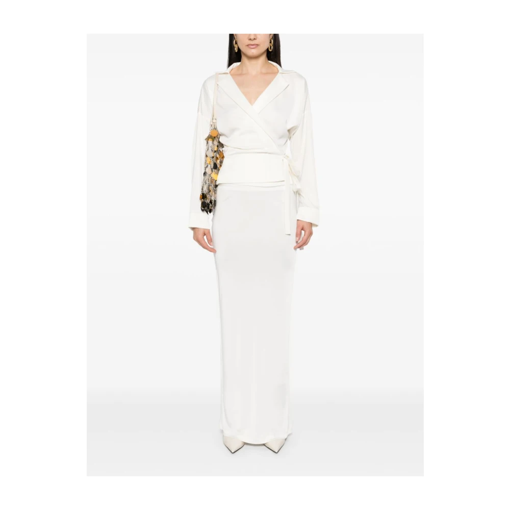 Philosophy di Lorenzo Serafini Ivoor Dameshemden Ss25 White Dames