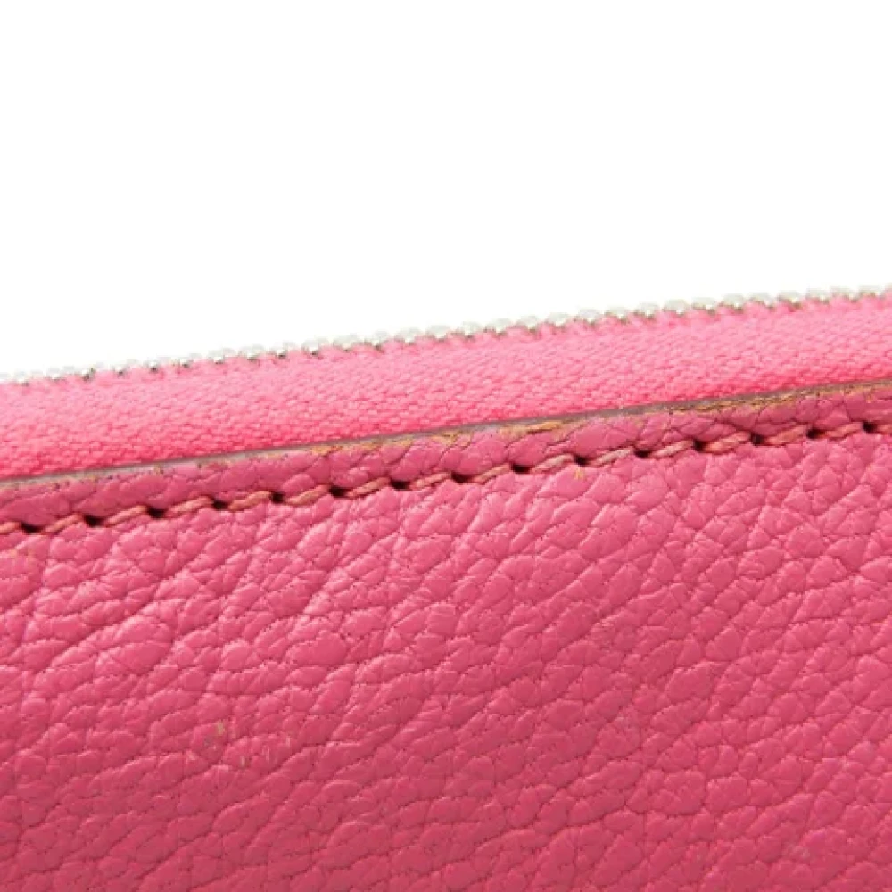 Hermès Vintage Pre-owned Leather wallets Pink Dames