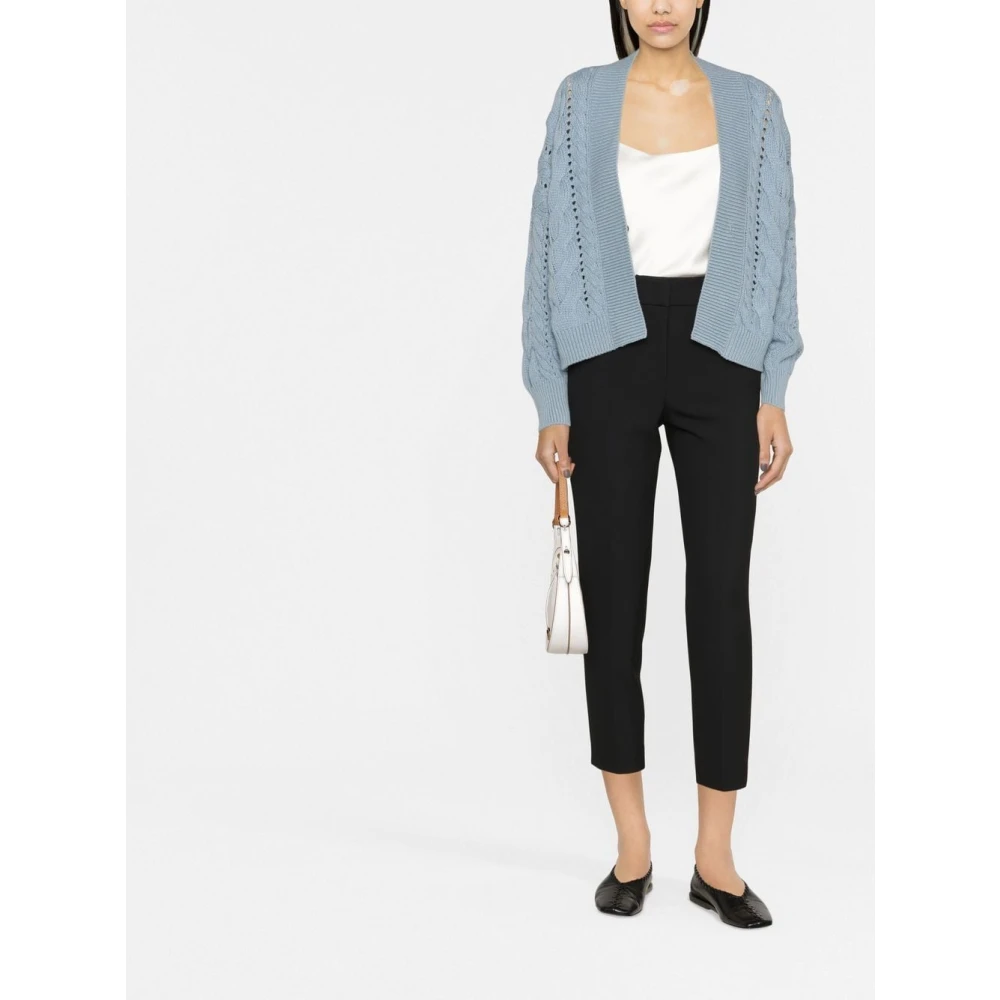 PESERICO Zwarte Broek Aw24 Damesmode Black Dames