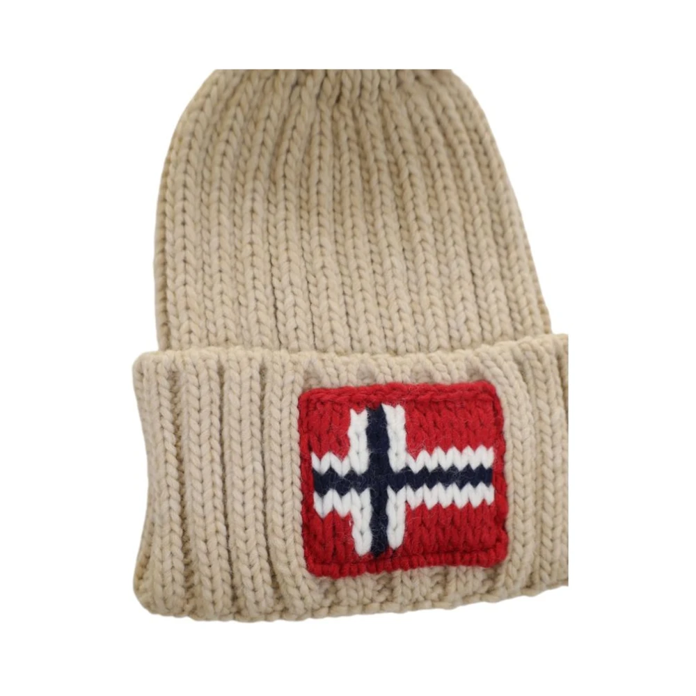 Napapijri Beige Acryl Hoed & Muts Beige Heren