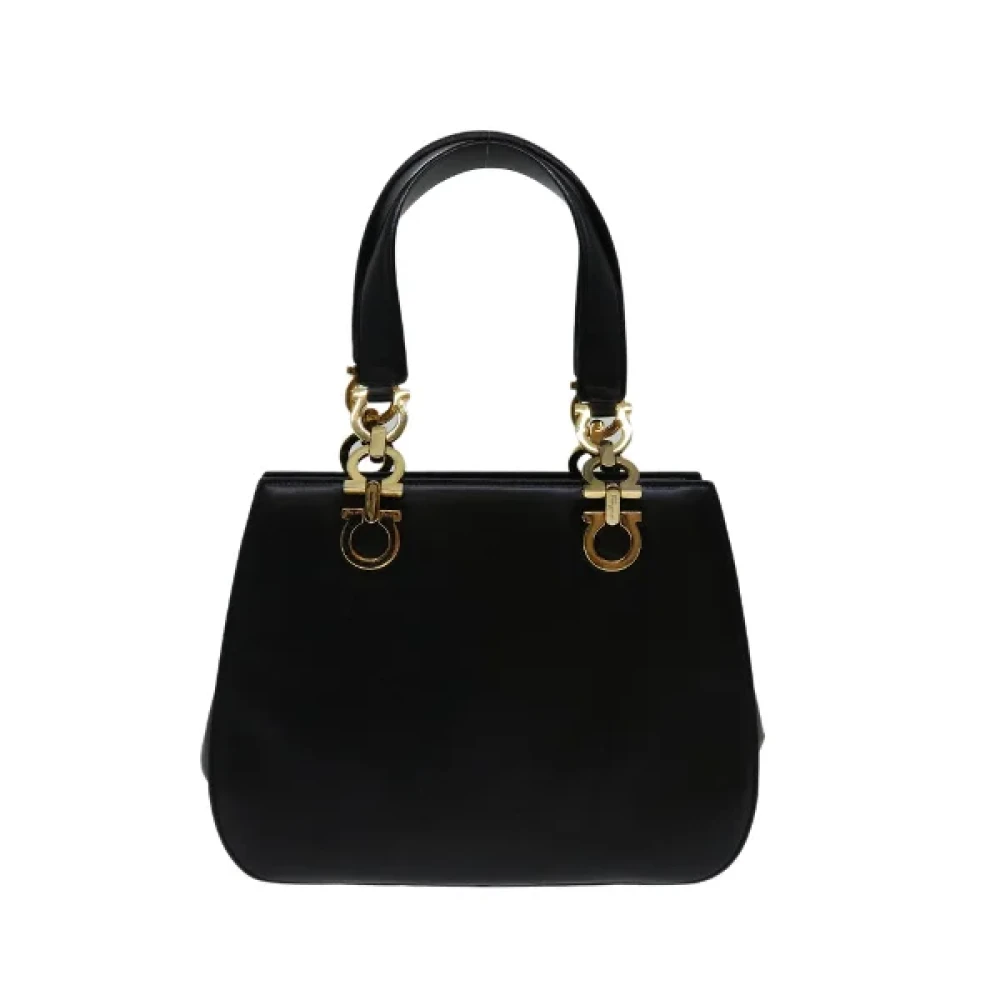 Salvatore Ferragamo Pre-owned Leather handbags Black Dames