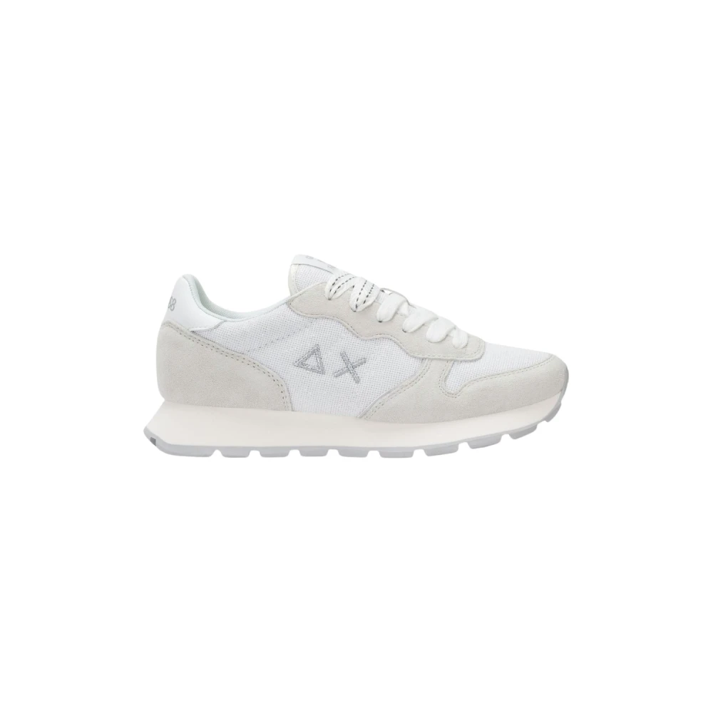Sun68 Ally Glitter Textile Sneaker Dames Schoenen Wit