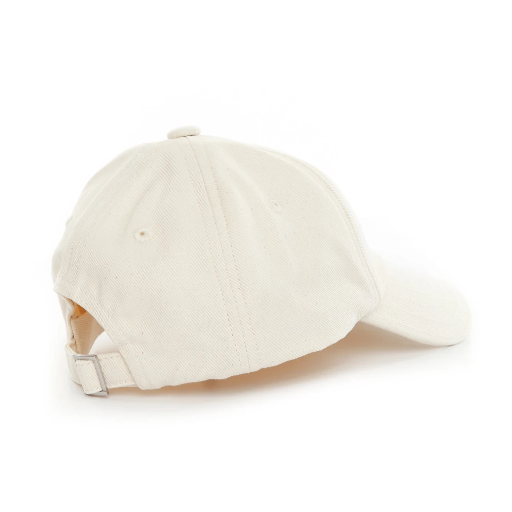 Jacquemus Six-Panel Cap met Verstelbare Achterkant Beige Heren