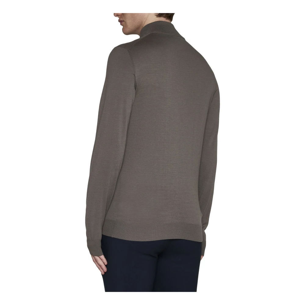 Piacenza 1733 Stijlvolle Sweaters in Wit Blauw Gray Heren
