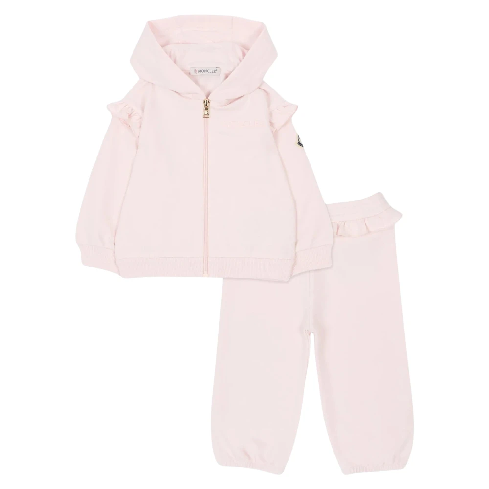 Moncler Girls Pink Ruffle Tracksuit - Kids Sport Sets - 3 Y - Kids