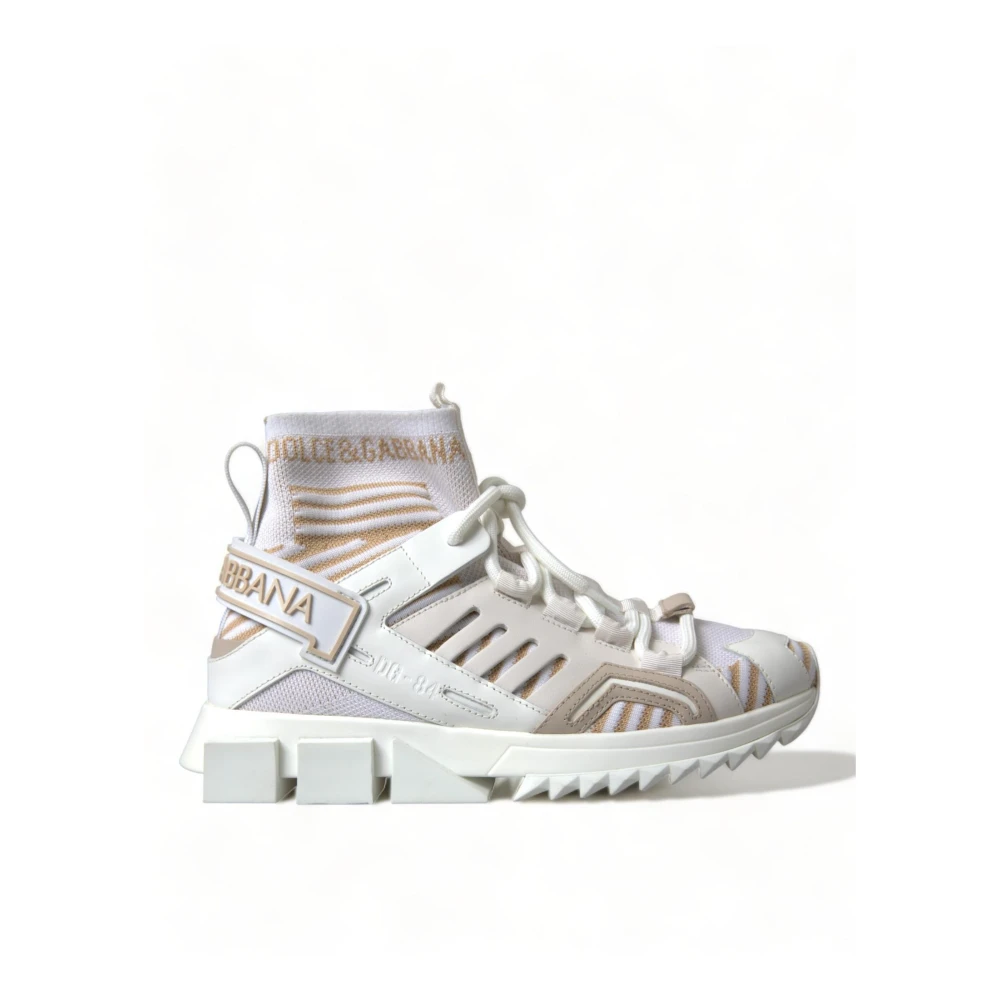 Dolce & Gabbana Luxe Slip-On Sorrento Sneakers Dames Schoenen Wit