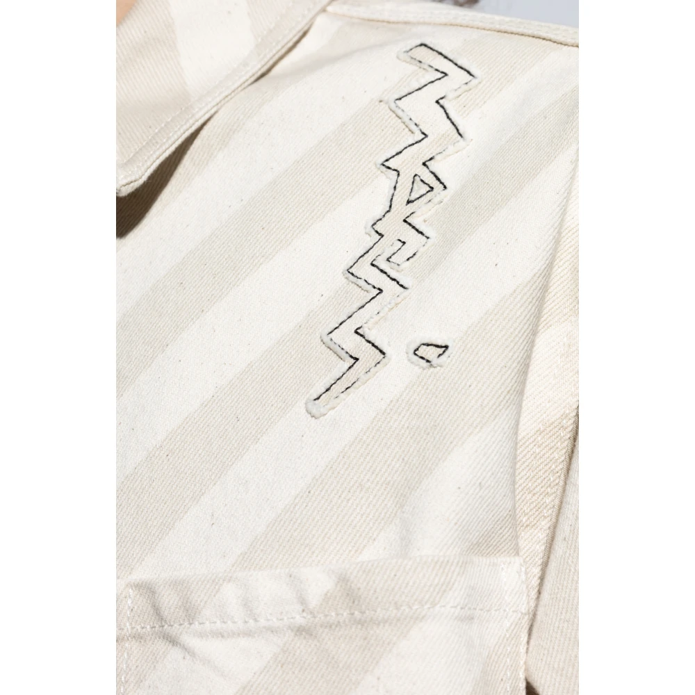 Marni Denim shirt in oversized stijl Beige Dames