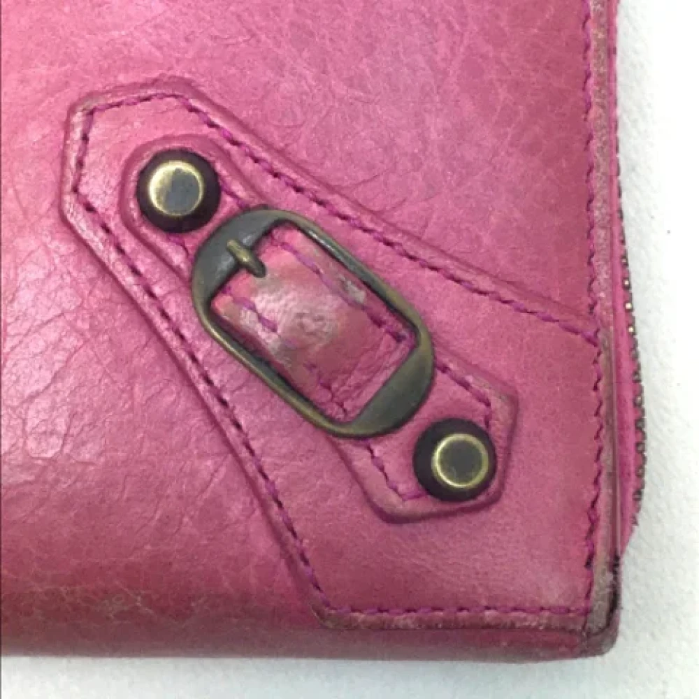 Balenciaga Vintage Pre-owned Leather wallets Pink Dames