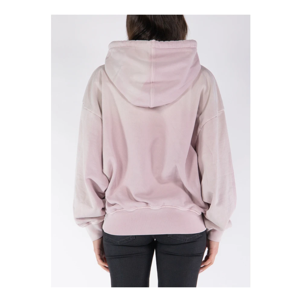 Off White Laundry Over Hoodie Pink Dames