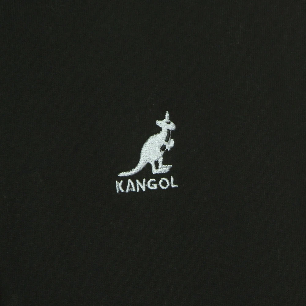 Kangol Zwarte hoodie met trekkoord capuchon Black Heren