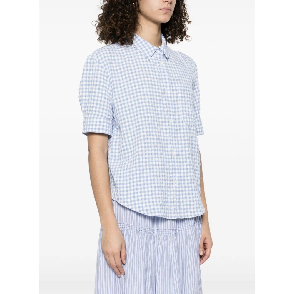 Marni Blauw en wit overhemd Blue Dames
