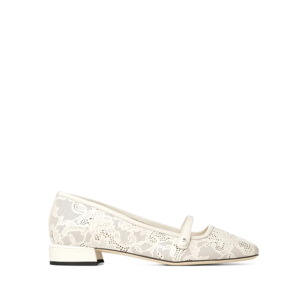 Jimmy Choo Women's Beige Elisa Ballerina - Ballerina Shoes - 4 Uk - Shoes