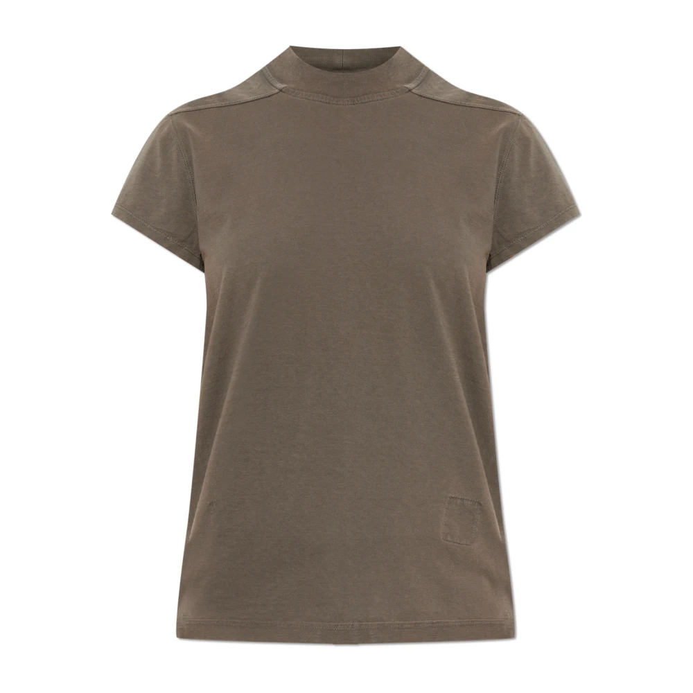 Rick Owens Women's Brown T-Shirts, M, Crew Neck T-Shirt
