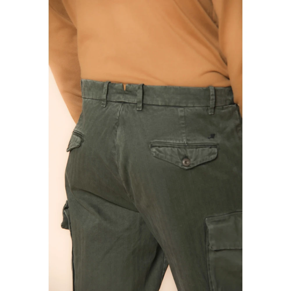 Mason's Cargo Broek met Relaxte Pasvorm Groen Biscuit Green Heren