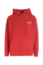 Sudadera de gran tamaño de algodón rojo