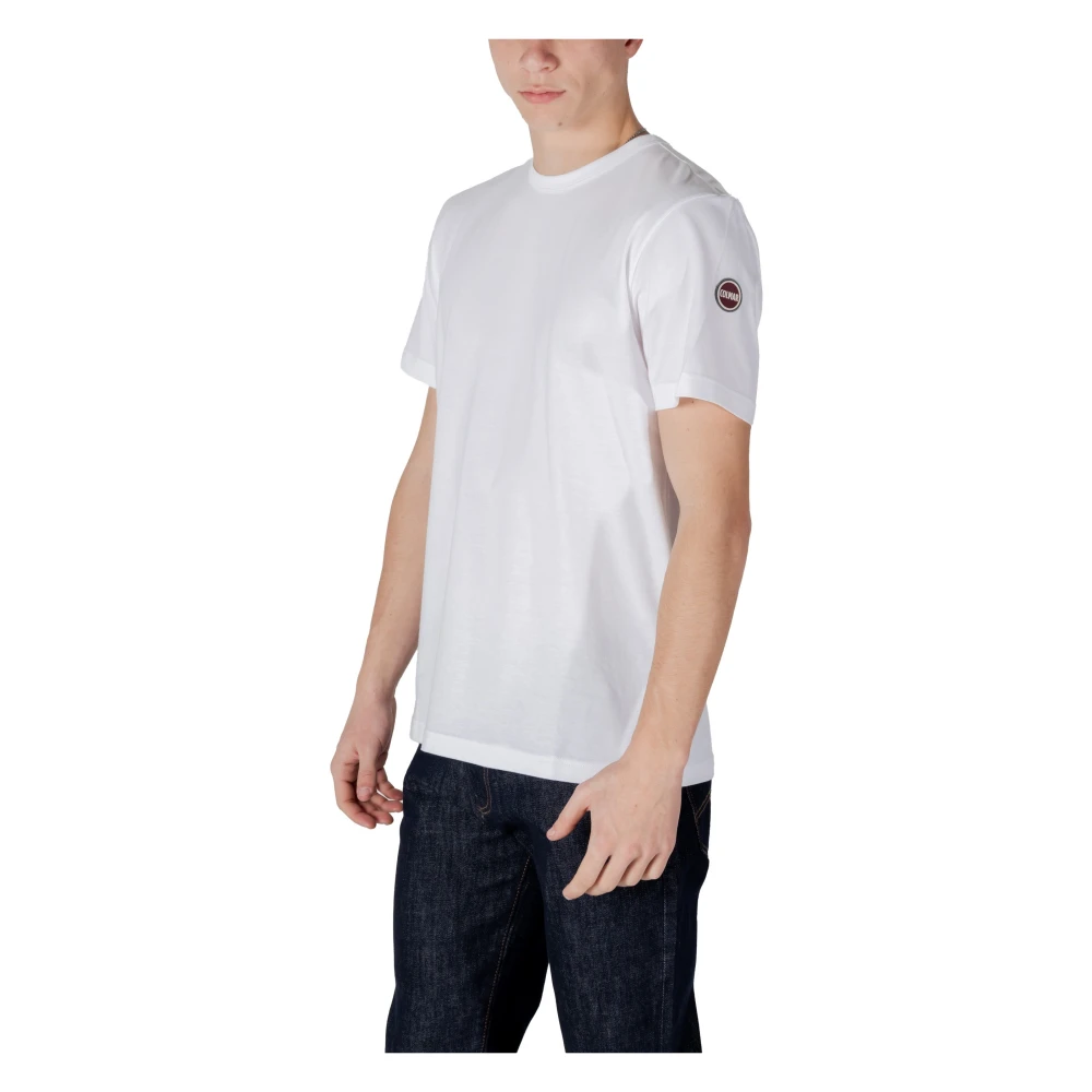 Colmar Witte Katoenen T-shirt Korte Mouw Ronde Hals White Heren
