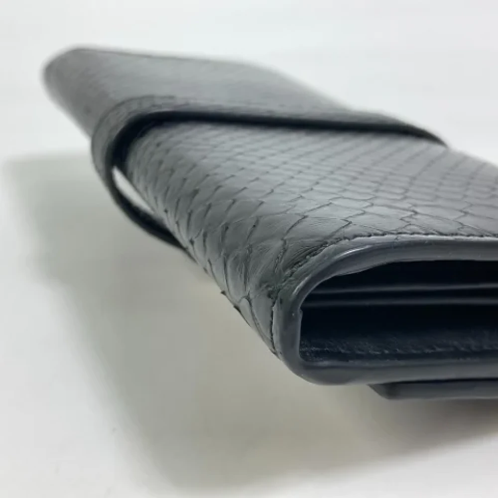 Gucci Vintage Pre-owned Leather wallets Black Dames