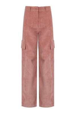 pantalon-cargo-en-velours-rose-vintage