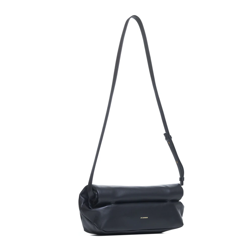 Jil Sander Luxe Zwarte Schoudertas voor Vrouwen Black Dames