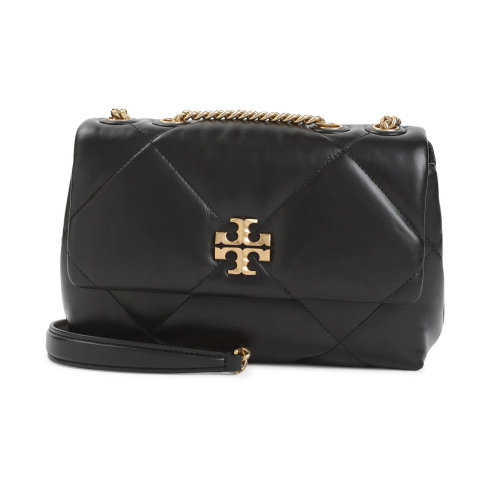 TORY BURCH Zwarte schoudertas met kettingriem Black Dames