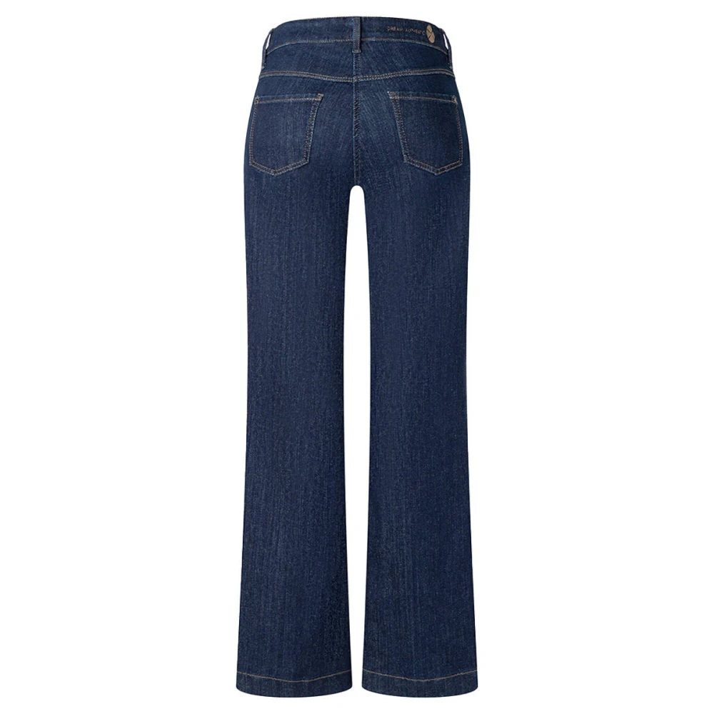 MAC Droom Wijd Flex Denim Jeans Blue Dames