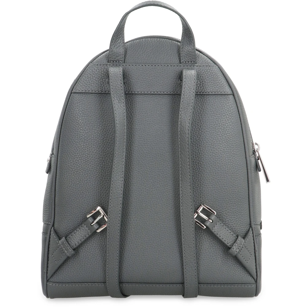 Michael Kors Grainy Leather Rugzak met Ritszakken Gray Dames