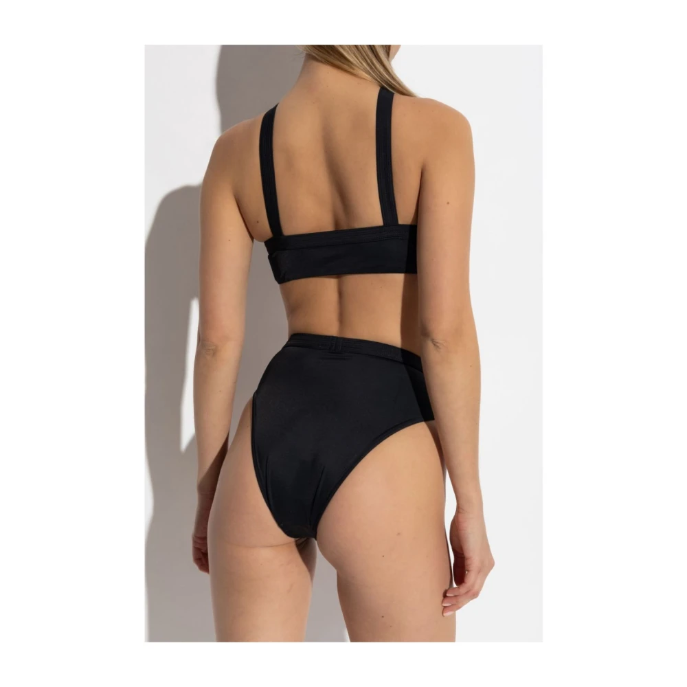 Versace Zwart zee kleding met Medusa Head strikdetails Black Dames