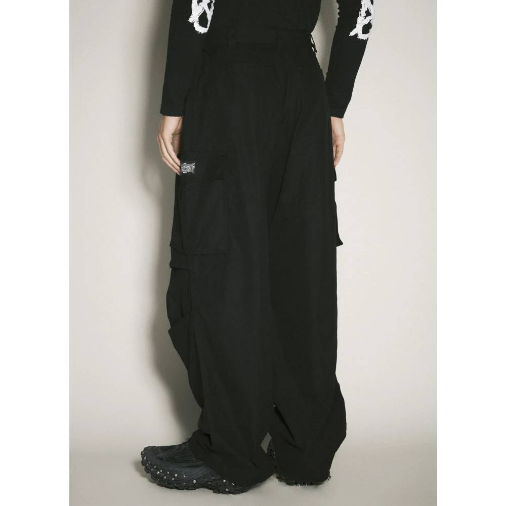 032c Canvas Cargo Broek met Multi-Zakken Black Heren