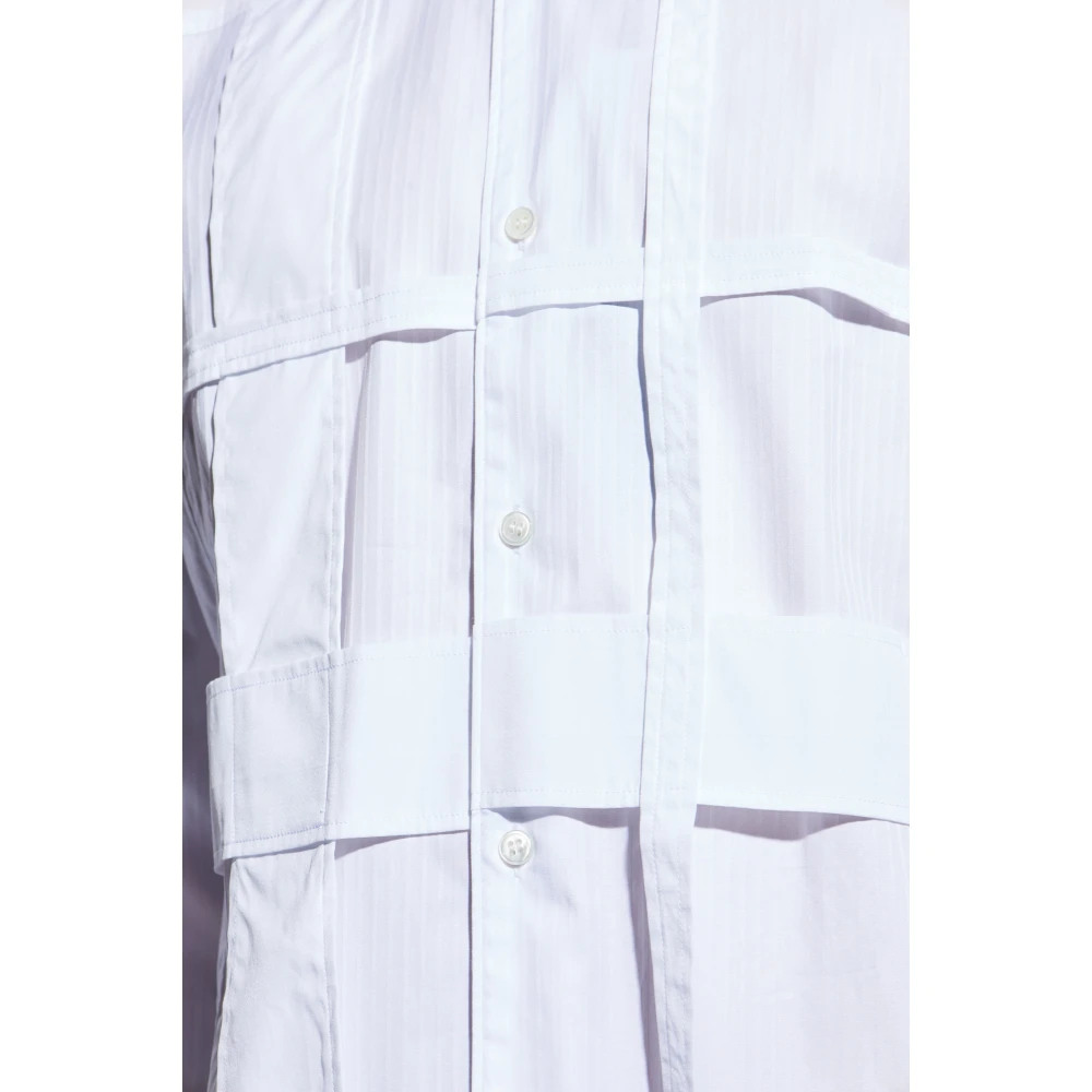 Comme des Garçons Overhemd met streepmotief White Heren