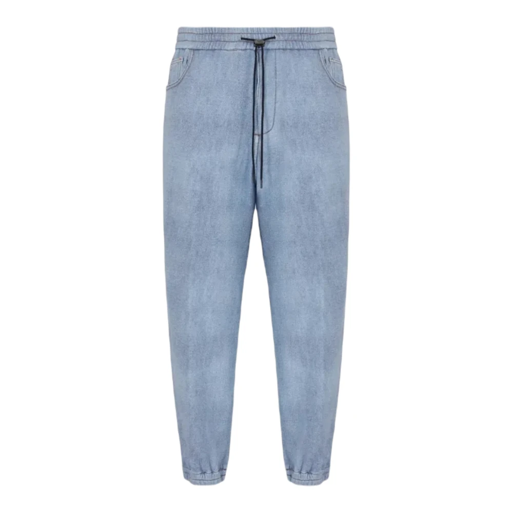 Emporio Armani Jeans met trekkoord in de taille Blue Heren