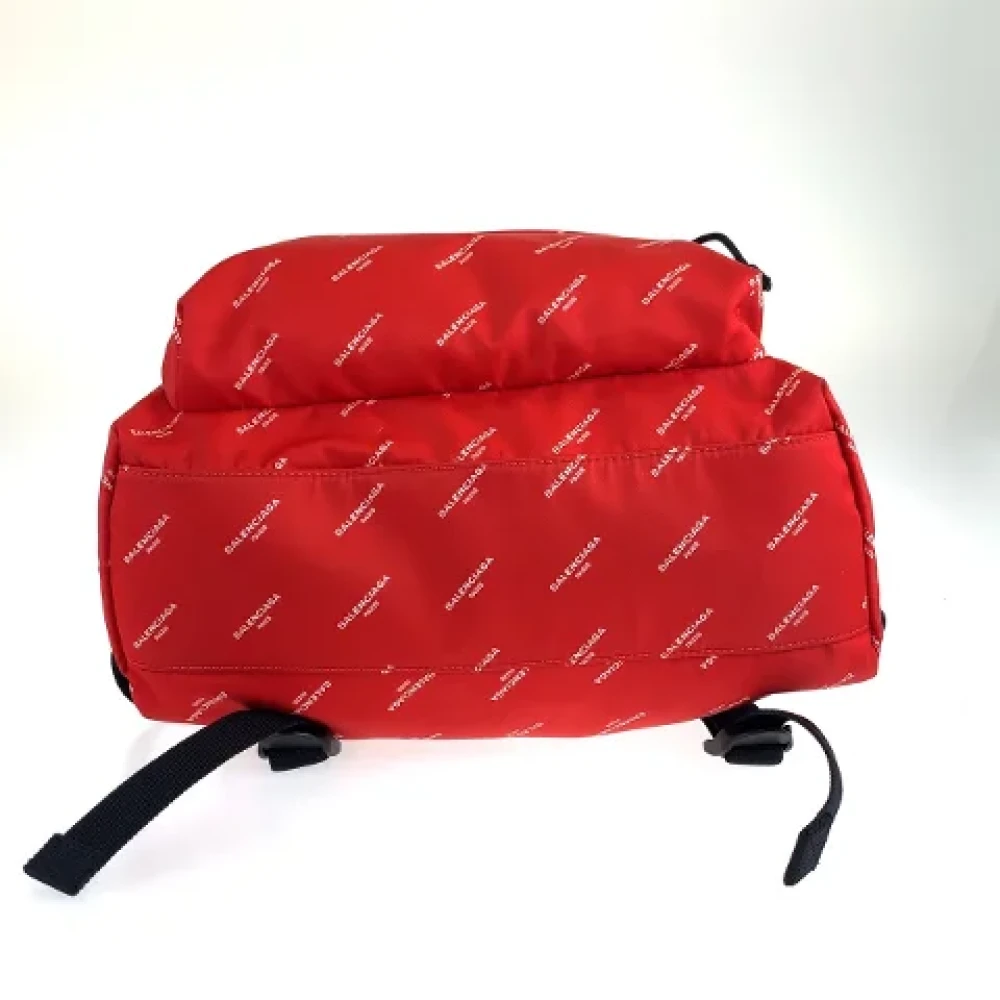 Balenciaga Vintage Pre-owned Canvas backpacks Red Heren
