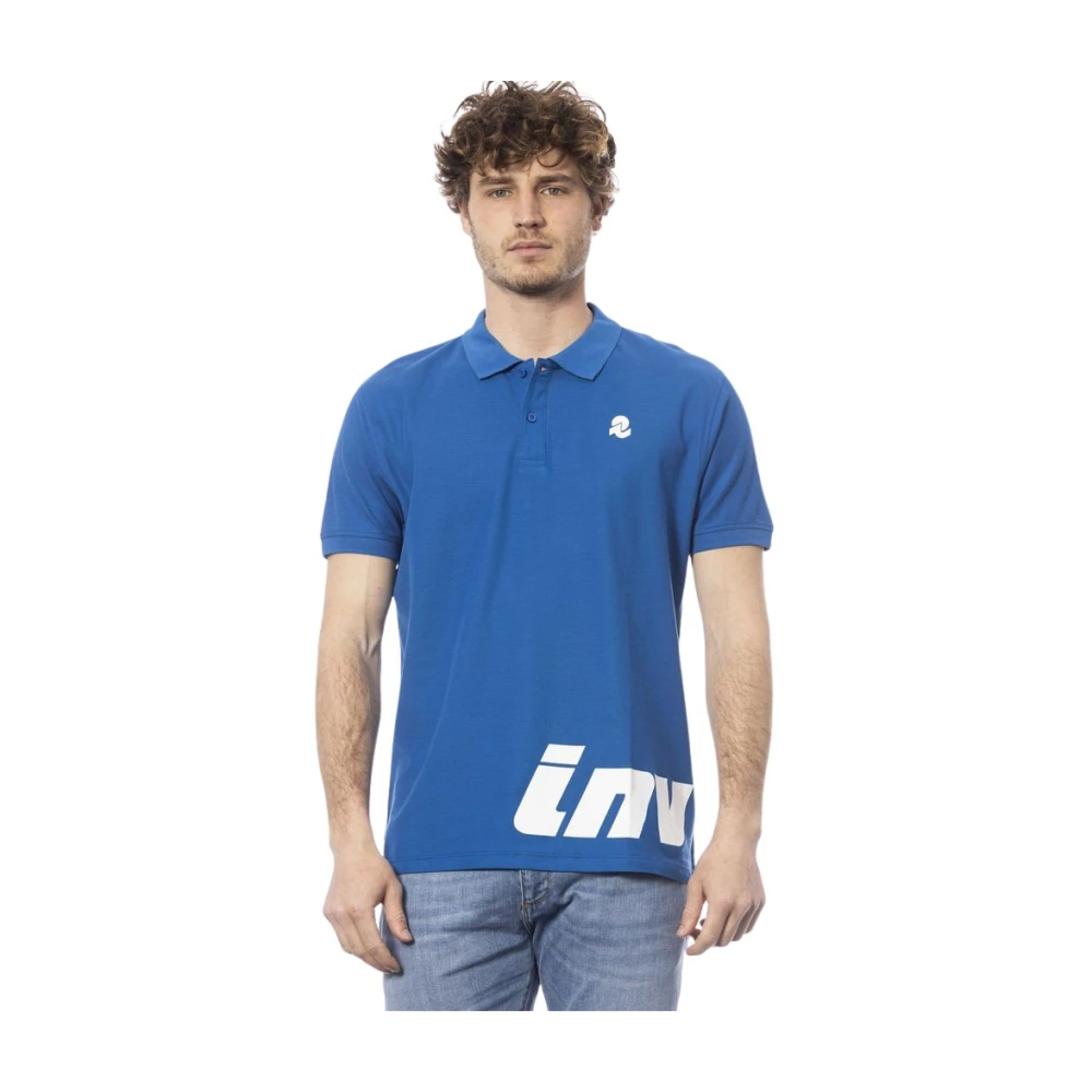 Invicta Mannelijk Blauw Tops Heren, S, Katoen, Polo Met Korte Mouwen