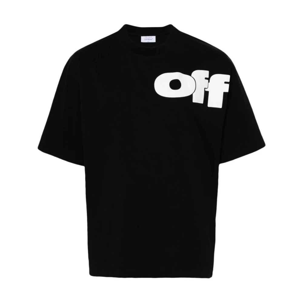 Off White Zwarte T-shirts en Polos Black Heren